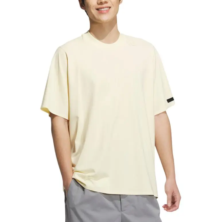 Adidas SS25 T Shirt Men's Warm Vanilla-2