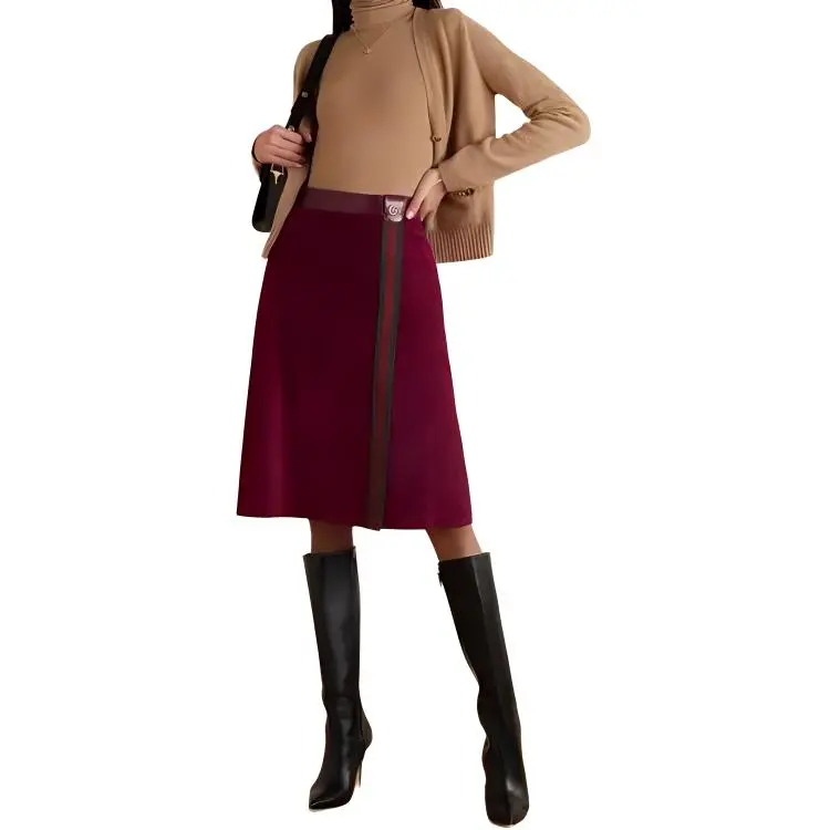 GUCCI Casual Short Skirts Women's Red-1