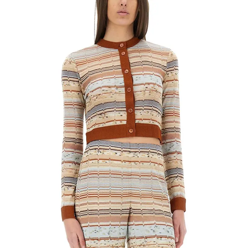 MISSONI Lurex Detail Knitted Cardigan-1
