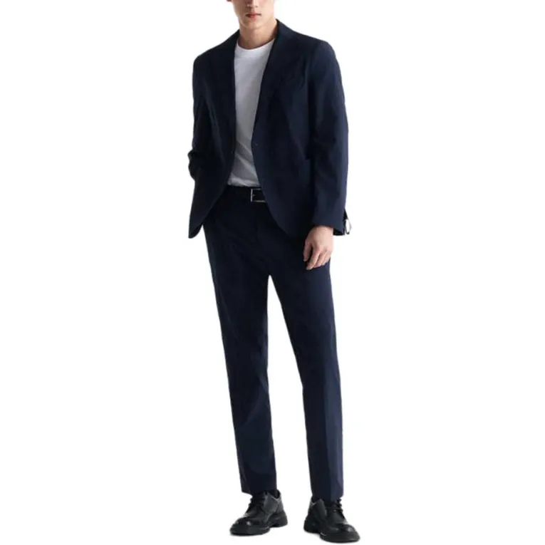 HUGO BOSS SS25 Casual Pants Men's Dark Blue-1