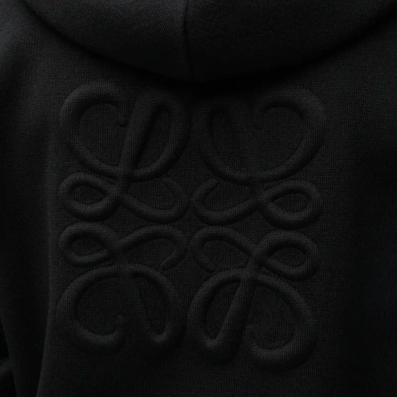 LOEWE Anagram Zip Up Hoodie-4