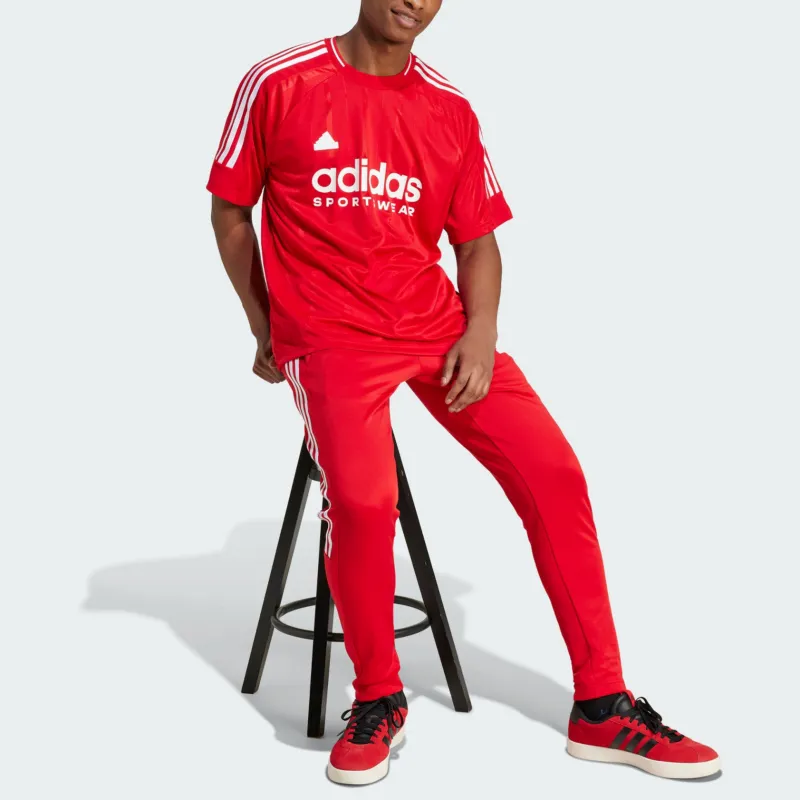 Adidas T Shirt Men's Light Scarlet/White-3