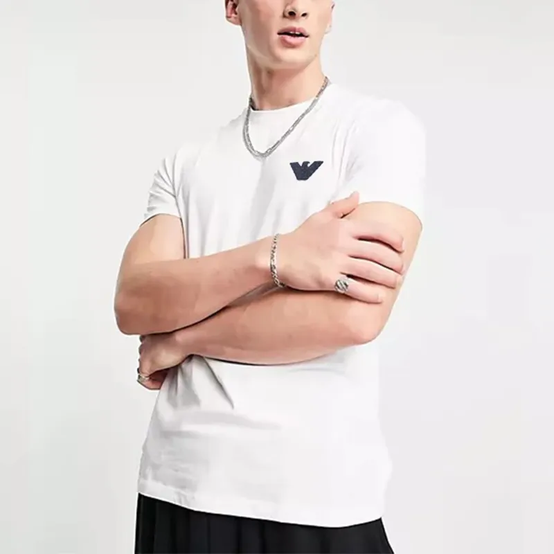 EMPORIO ARMANI SS23 Regular T Shirt Men's White-2