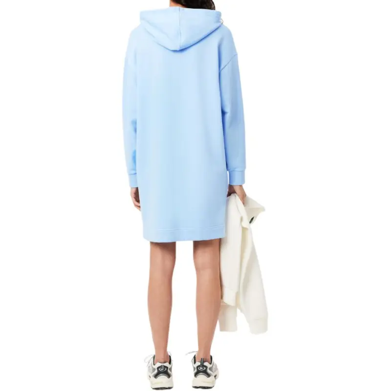 LACOSTE Long Sleeved Dress Women's Light Blue-2