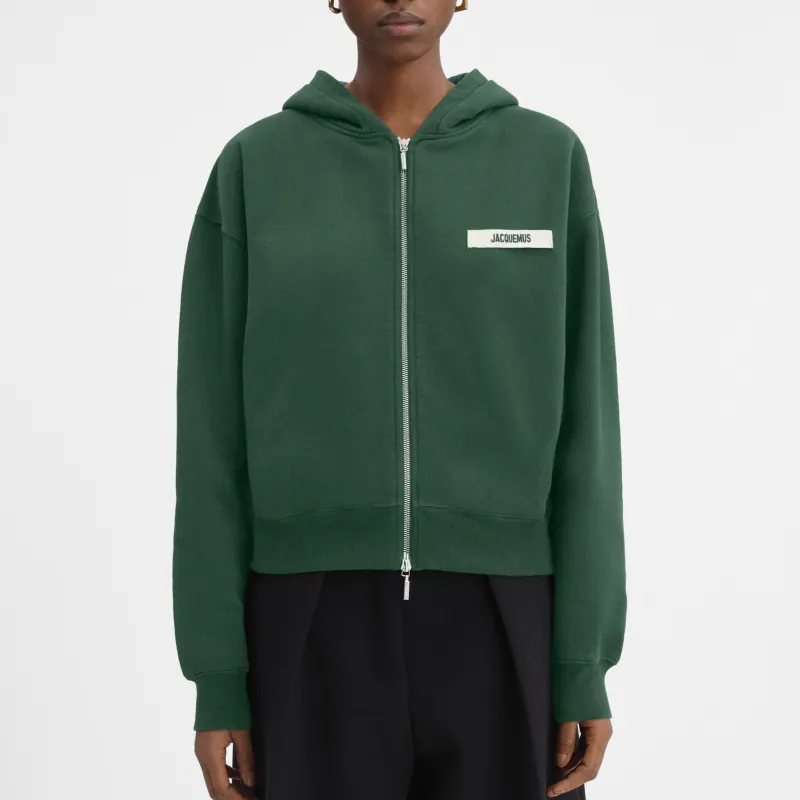 Jacquemus Le Hoodie Zip Gros Grain-2