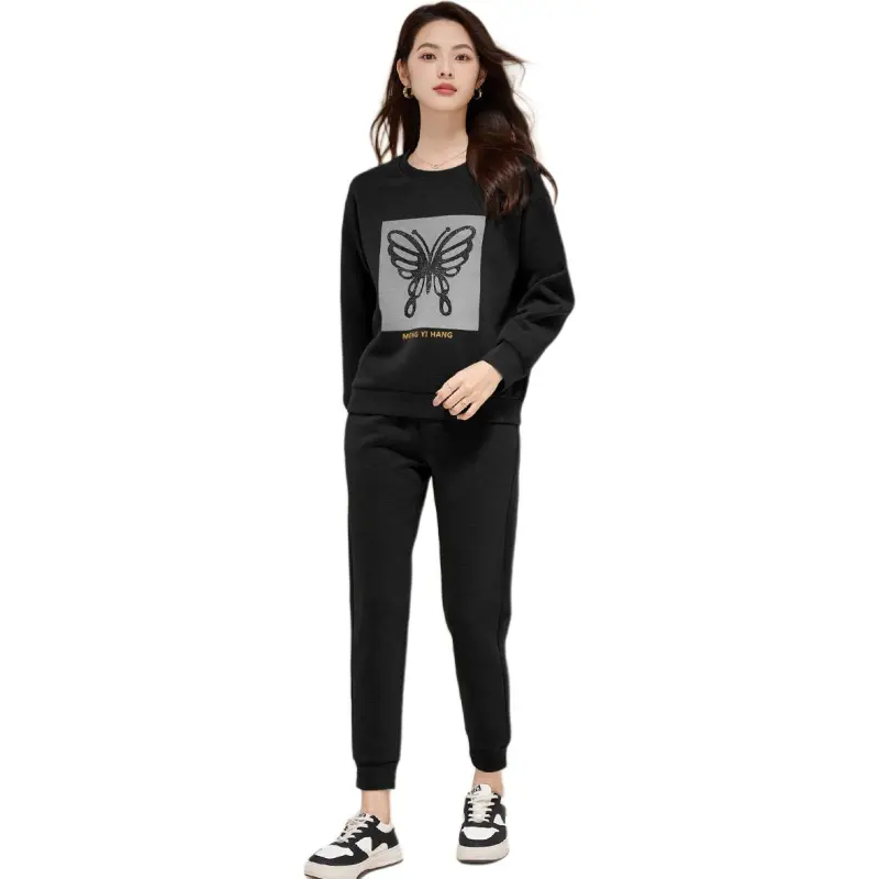 Fele.d Casual Suit Women's Gray-5
