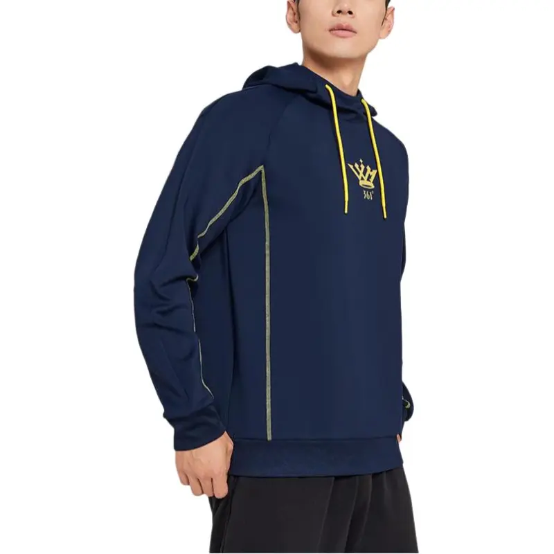 361° x LVXIAOMING LIANMINGKUAN Basketball Collection Sweatshirt Men's Deep Ink Blue-2