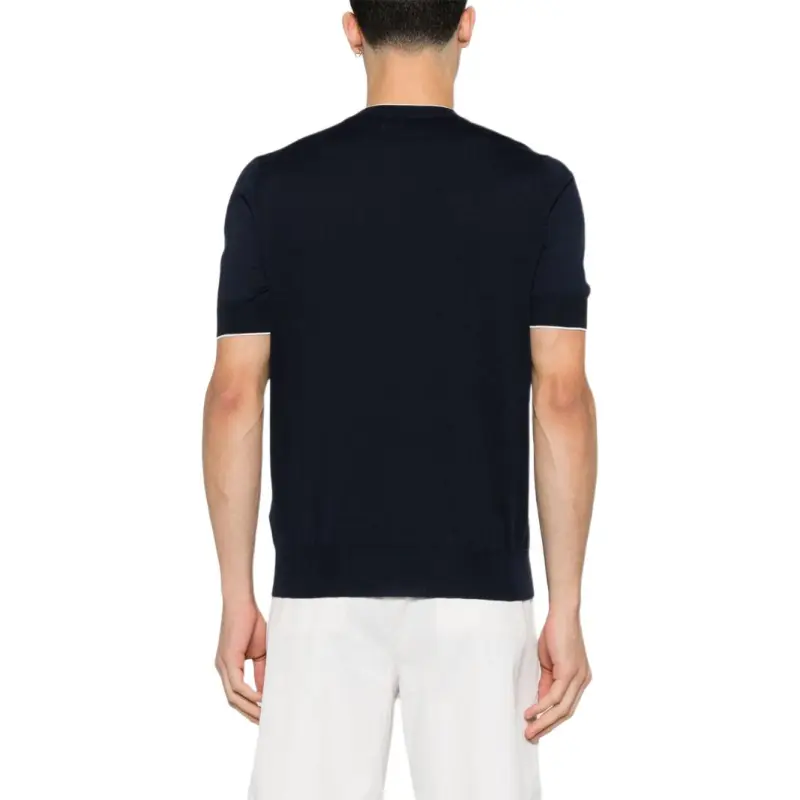 Brunello Cucinelli Short Sleeved Ribbed Jumper-2
