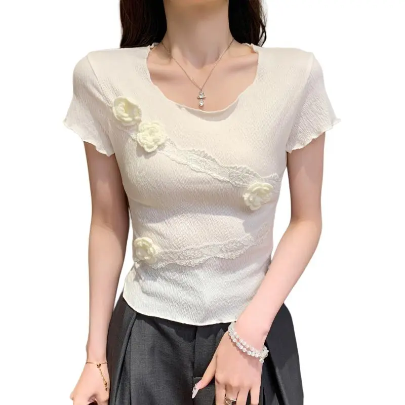 Flowers In Water T Shirt Women's-1