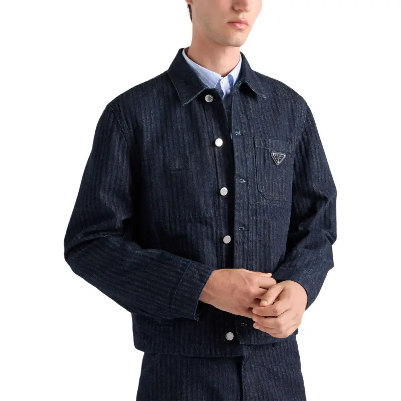 PRADA Chevron Denim Jacket-3