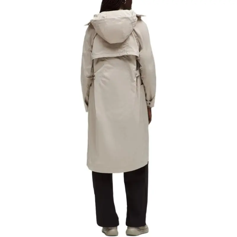 Lululemon x SLNSH Taffeta Removable Hood Jacket Women's White Mojave Tan-1