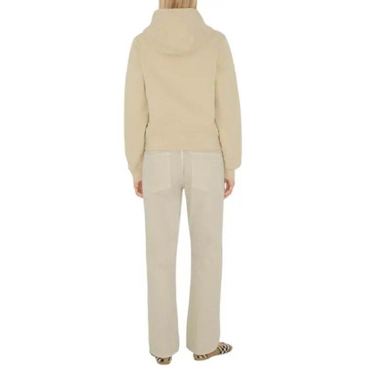 Burberry Check Label Zip Through Hoodie 'Nutmeg'-1