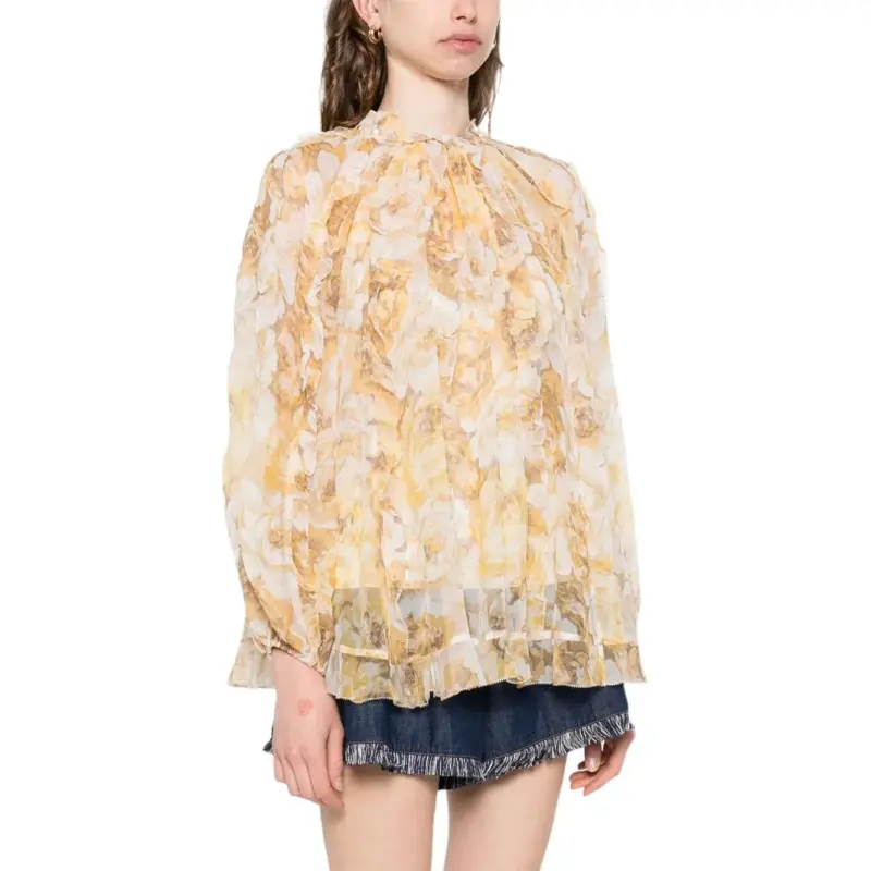 Zimmermann Frill detail Billow Blouse-2