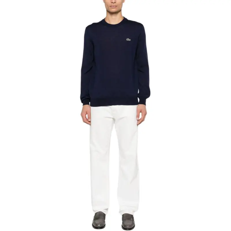 LACOSTE Carded wool Crew neck Sweater-2