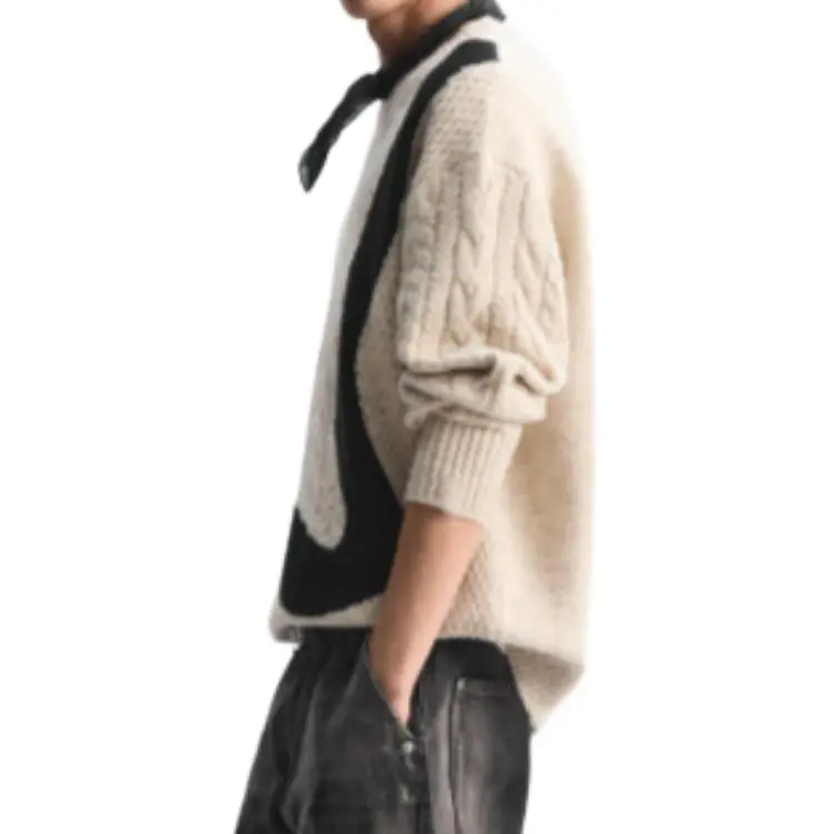 ZARA New Year Knitwear Men White-4