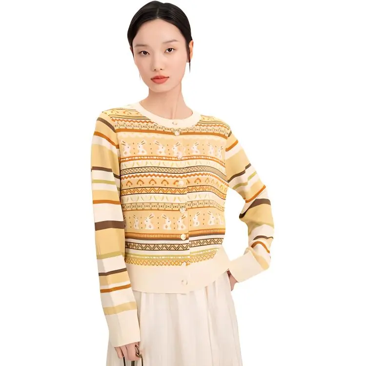 Fragment Sweater Women's Ginger Yellow-4