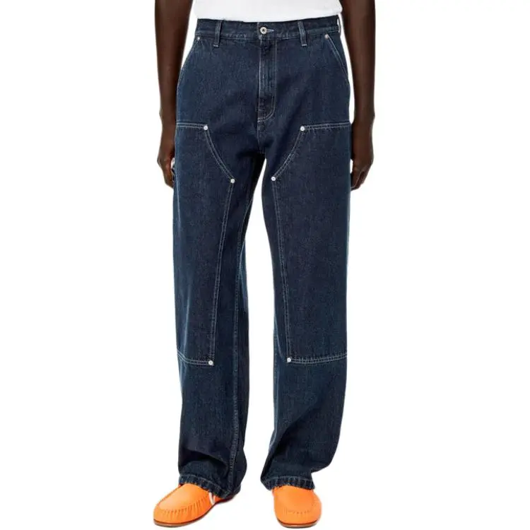 LOEWE Patched Denim Trousers-5