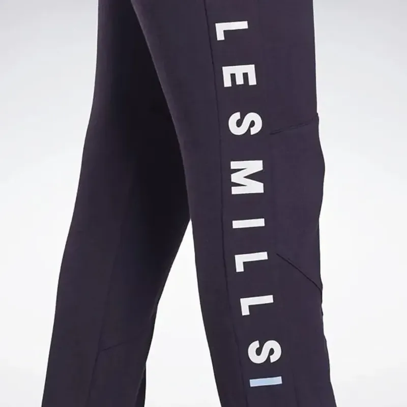 Reebok LES MILLS SLIM JOGGER Knitted Sports Pants Women's Black-4