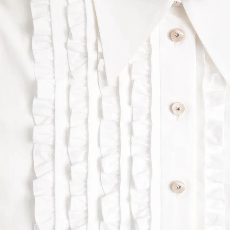 Valentino Ruffle detail Shirt-8