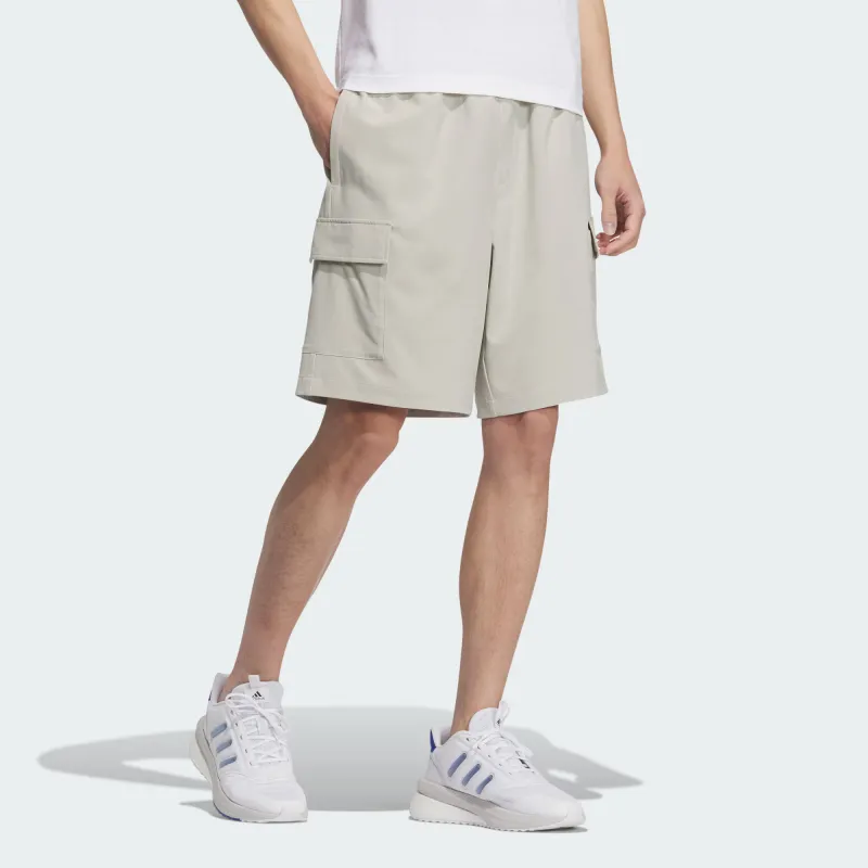 Adidas Climacool Casual Shorts Men's Light Sesame Gray-3