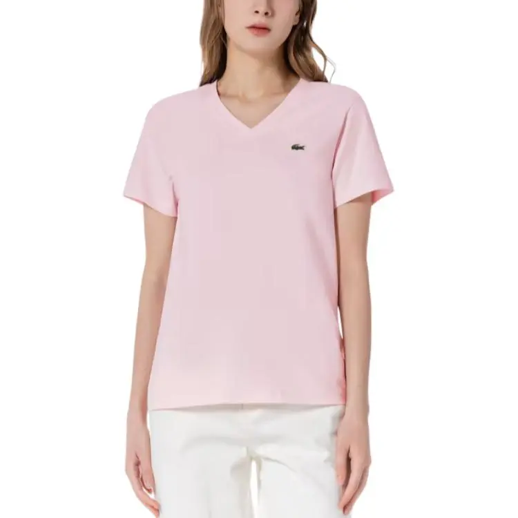 LACOSTE T Shirts Women's Pink-3