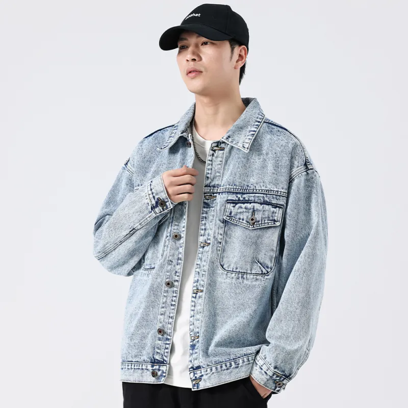 VALKOMM Denim Jacket Unisex Graphite Blue-2