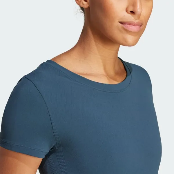 Adidas ACTIVE SEAMLESS MICRO STRETCH Bodysuits Women's Arctic Blue-4