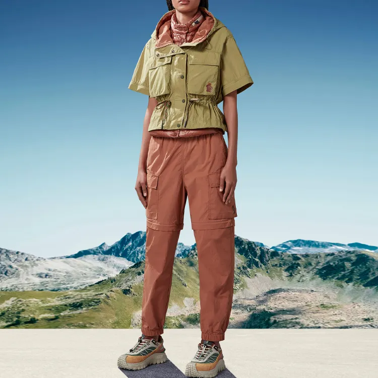 Moncler Cargo Pants Women's Orange-1