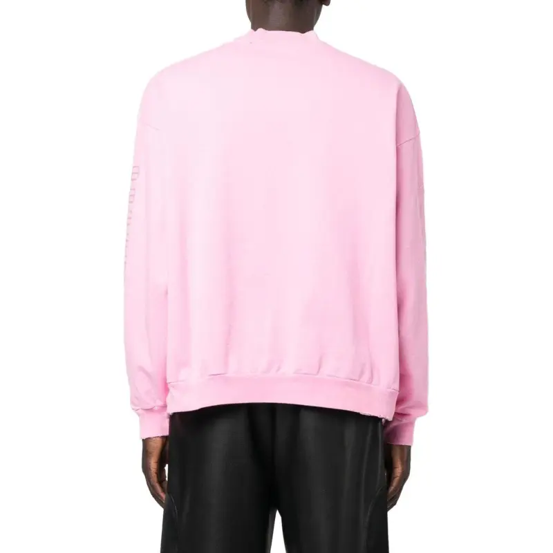 Balenciaga Bb Paris Icon Oversized Sweatshirt Pink-3