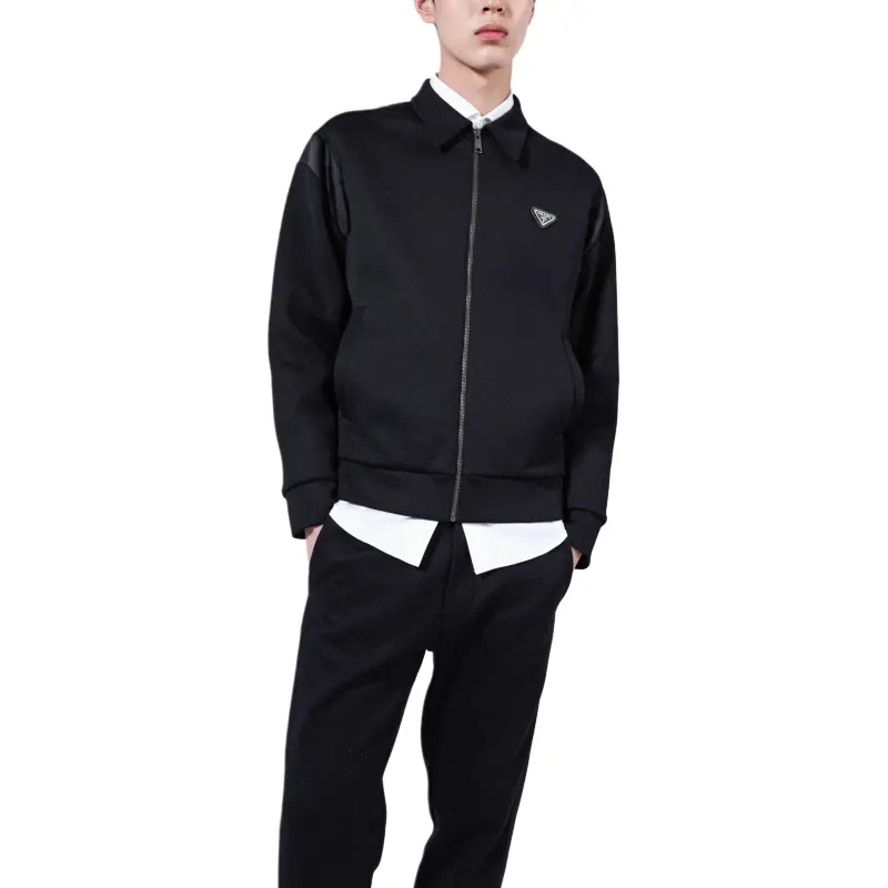 PRADA Logo Detailed Zip Up Jacket-1