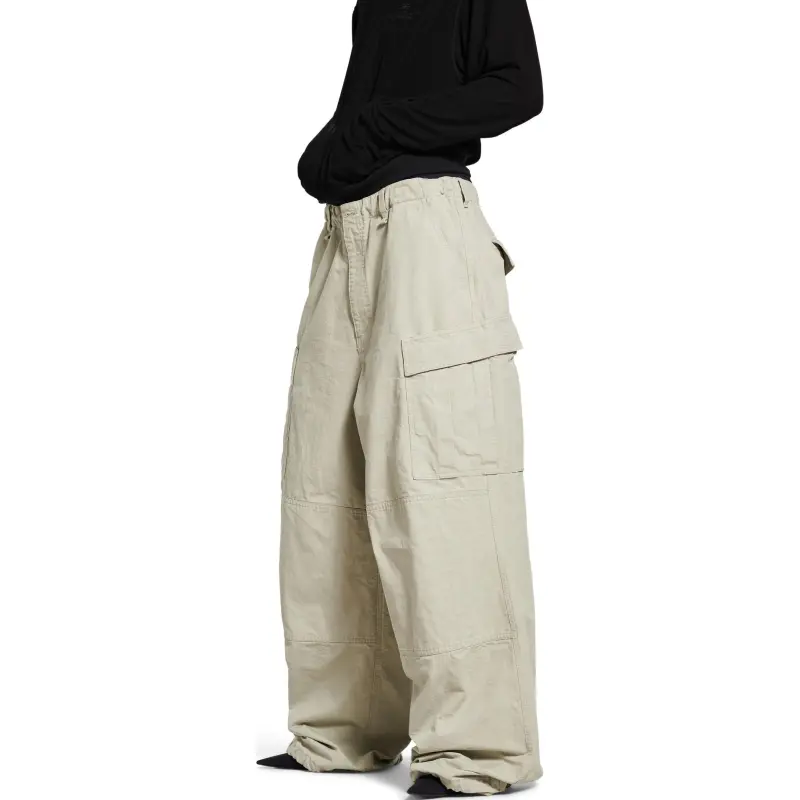 Balenciaga Cargo Pants Men's Beige-3