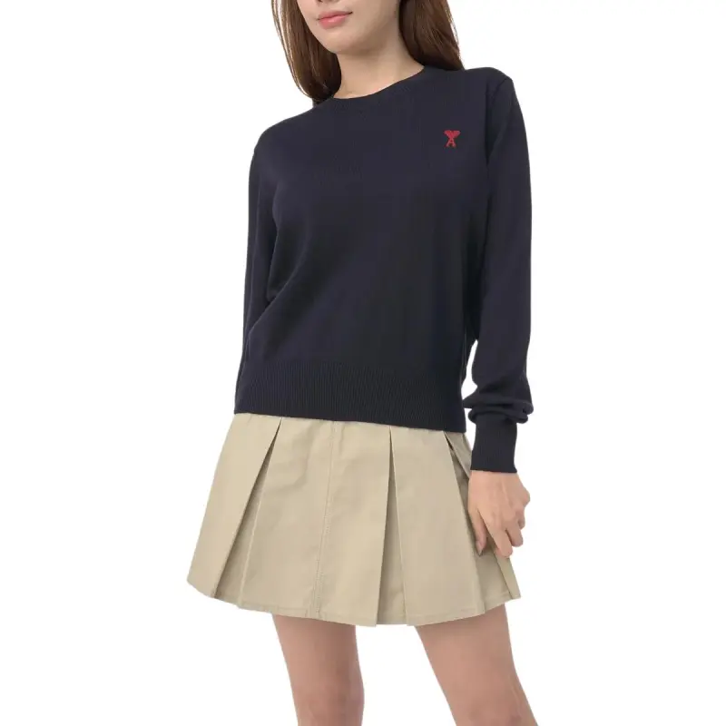 AMIPARIS Paris Ami De Coeur Logo Embroidered Knit Jumper-3
