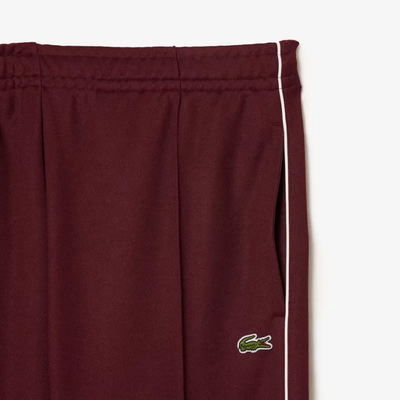 LACOSTE Knitted Sports Pants Men's Brown Red-5