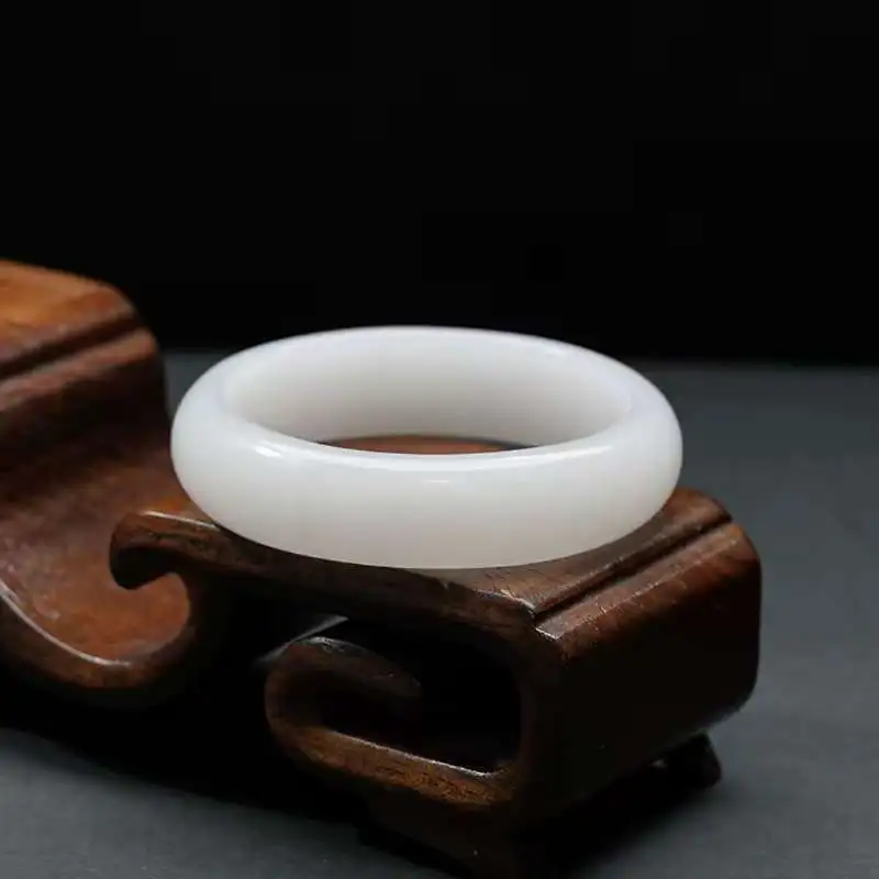 JUNWEN Golden Silk Jade Bangles Women's-2