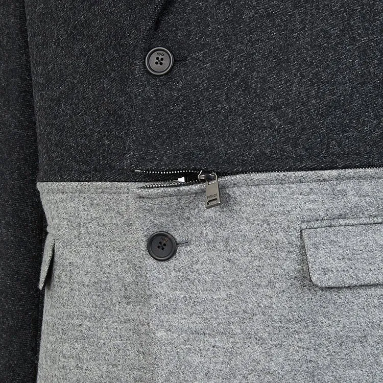 FENDI FW21 Jackets & Coats Men's Gray-3