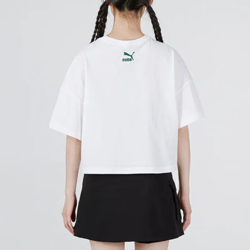 PUMA Crop Tops Women's White-4