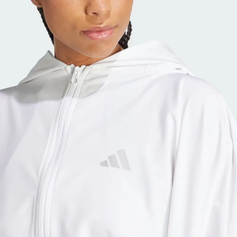 Adidas Tennis Premium Windbreaker Jackets Coats Women's White-4