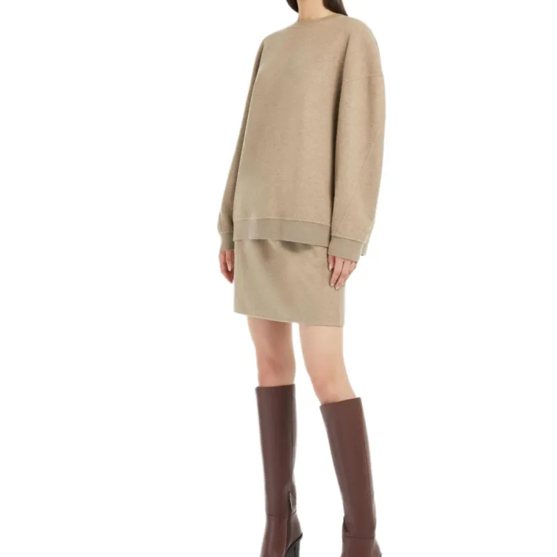 MaxMara Elvira Crewneck Straight Hem Jumper-3