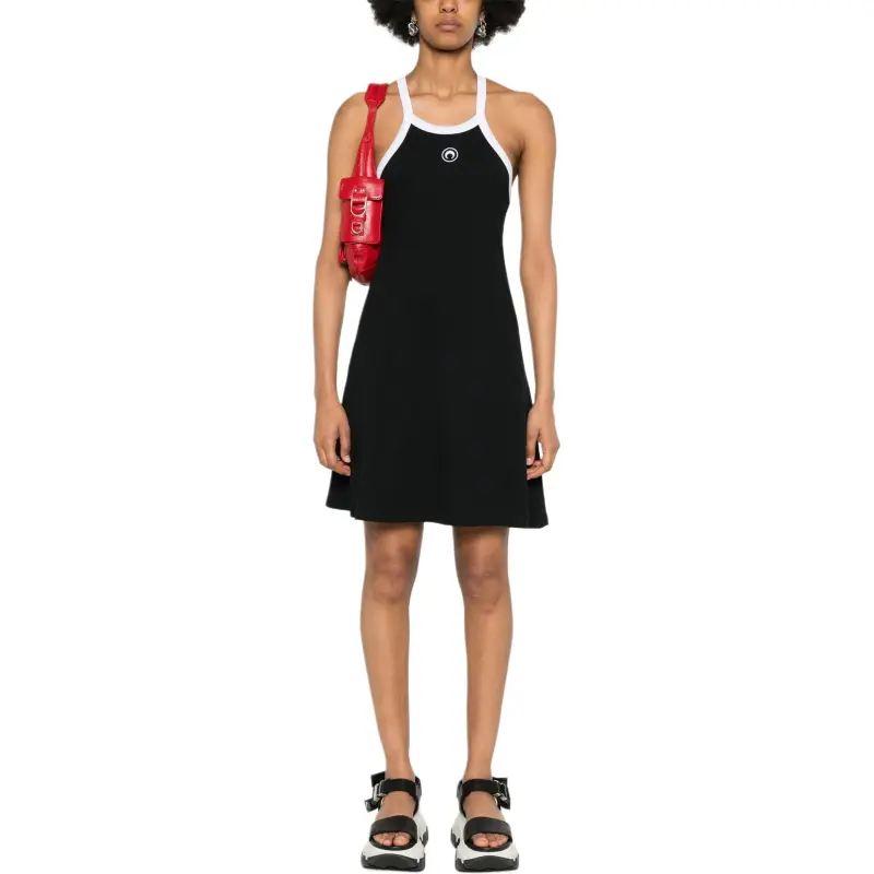Marine Serre Moon Embroidered Sleeveless Dress-4