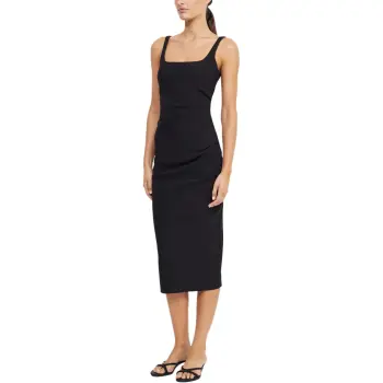 BEC+BRIDGE BE MINE SQUARE NECK DRESS Slip Dresses Women's BLACK/Black