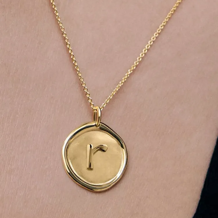 Monica Vinader Sterling Silver Plated With 18k Gold Necklaces Women's Gold-2