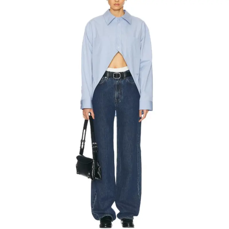 Alexander Wang Split Front Button Up Shirt-2