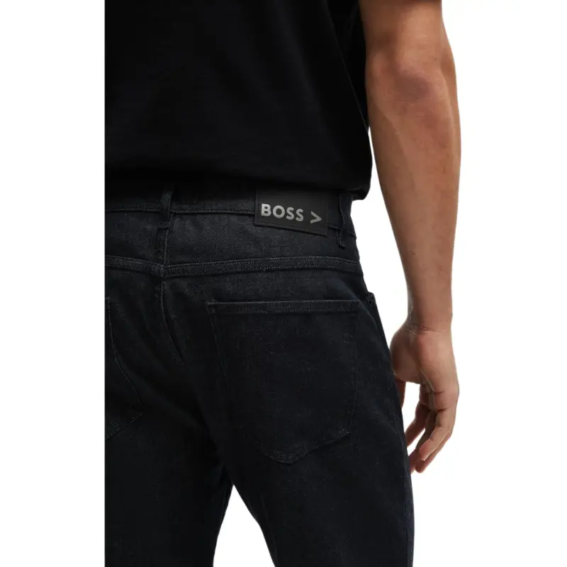 HUGO BOSS Water Repellent Tapered Fit Jeans Jeans Men's Dark Blue-4