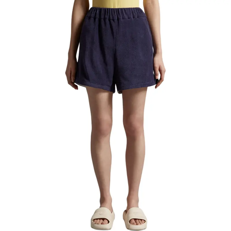 Moncler Logo patch Velour Shorts-1