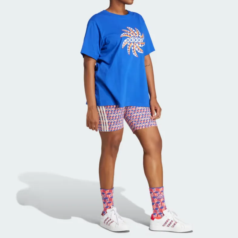 Adidas Free Shipping With AdiClub Adidas X Farm Rio Bike Shorts Plus Size-4