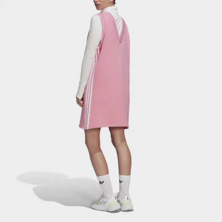 Adidas Adicolor Classics Vest Dress Sleeveless Dress Women's Pink-2