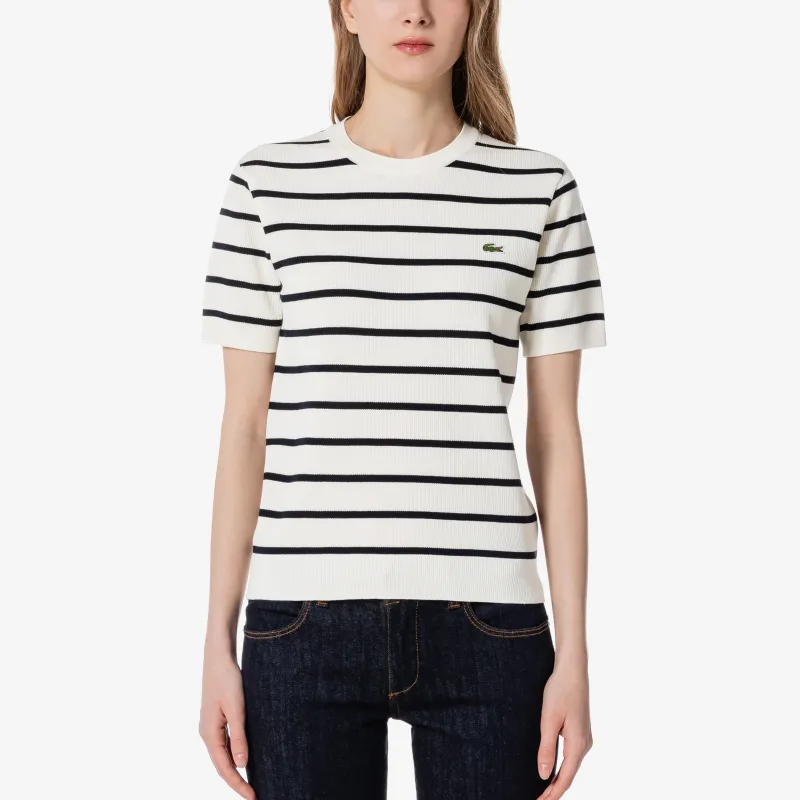LACOSTE Knitwear Women's Black White-1