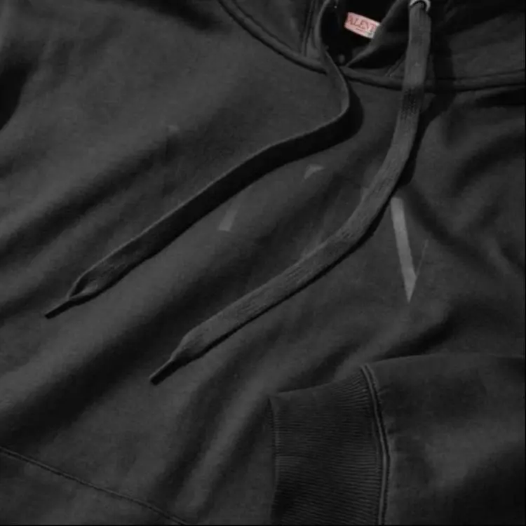 Valentino Vltn Logo Printed Drawstring Hoodie-6