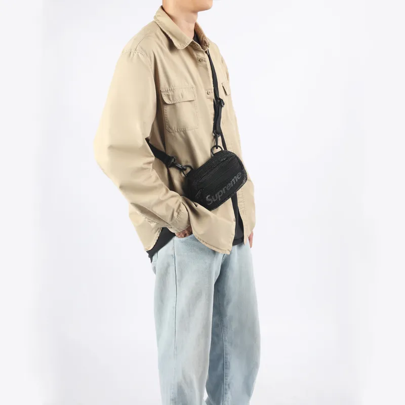 Supreme Spring/Summer 2020 Collection Polyester Shoulder Bag, Crossbody Bag Regular Unisex Black-5