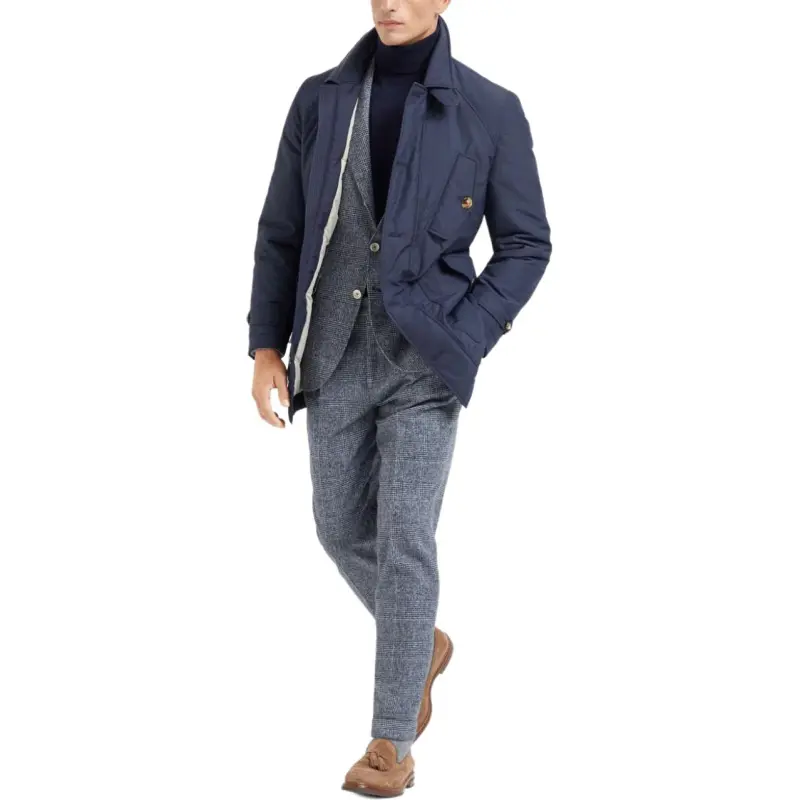 Brunello Cucinelli Prince Of Wales-check Pleated Trousers-1